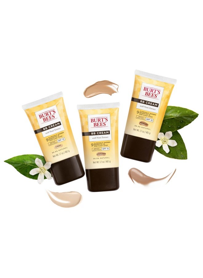 Bb Cream With Spf 15, Broad-Spectrum Sunscreen Tinted Lotion For All Skin Types, 98.9 Percent Natural Origin Skin Care, Medium, 1.7 Oz. Tube