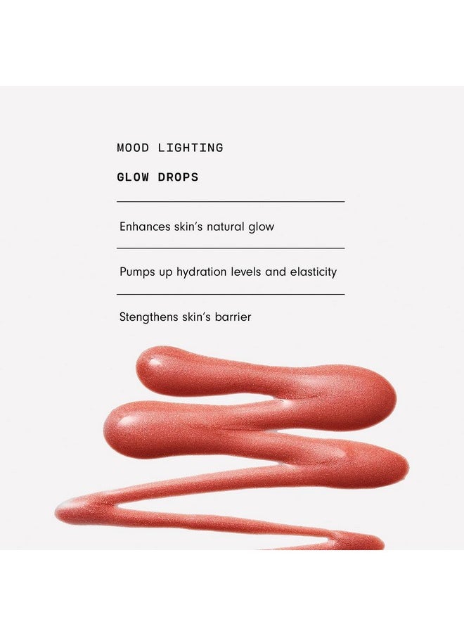 Mood Lighting Luminizing Glow Drops, Sheer Golden - Liquid Highlight & Bronzing Drops With Illuminating Light-Reflecting Pigments - Antioxidants & Hydrating Hyaluronic Acid - Vegan (1 Fl Oz)