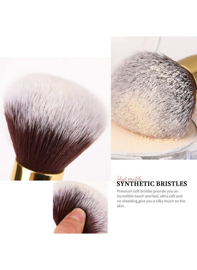 Makeup Brushes Duo End Foundation Powder Buffer And Contour Brush Synthetic Cosmetic Tools 2Pcs