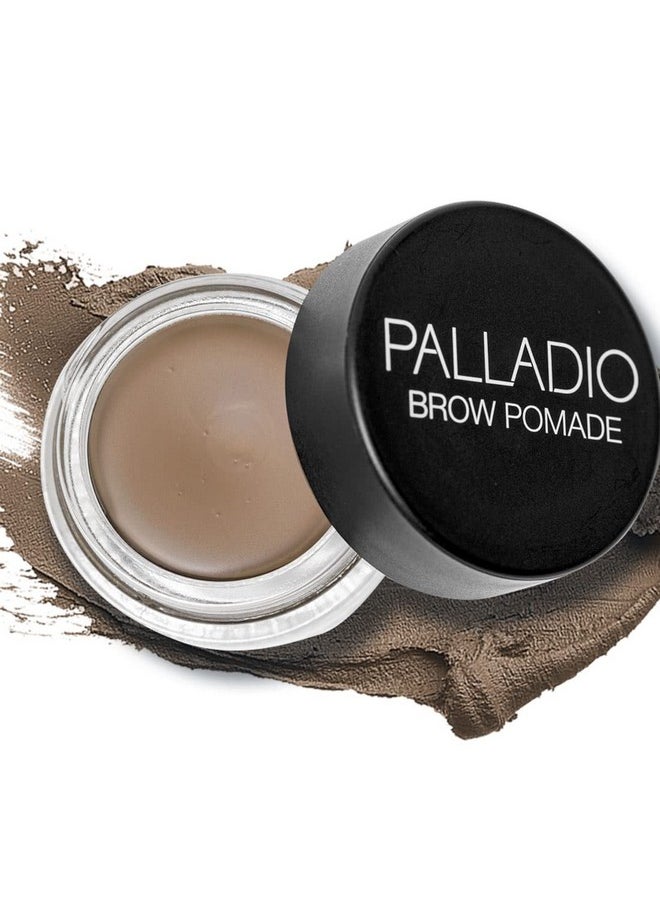 Brow Pomade Waterproof, 24 Hour Wear, Smudge Proof And Sweat Resistant Formula, Super Creamy Formula Glides On And Helps To Fill In Brows For A Dramatic, Defined, Flawless Look (Taupe)