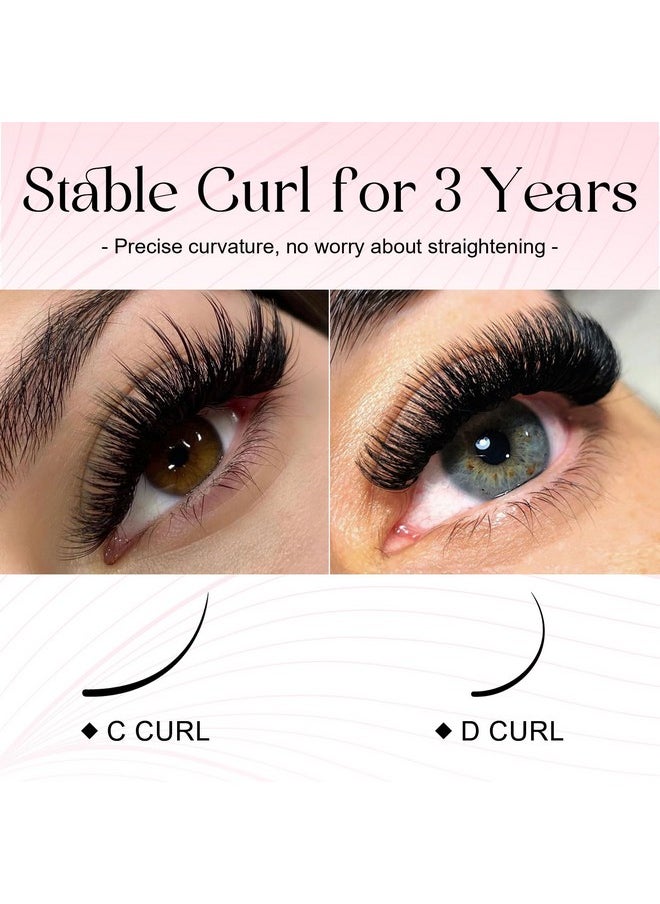 Eyelash Extension Cashmere Super Easy Fan Volume Lash Extensions 0.07Mm D Curl 15-20Mm Mixed Tray Rapid Blooming Volume Lashes Self Fanning Lash Extension Supplies