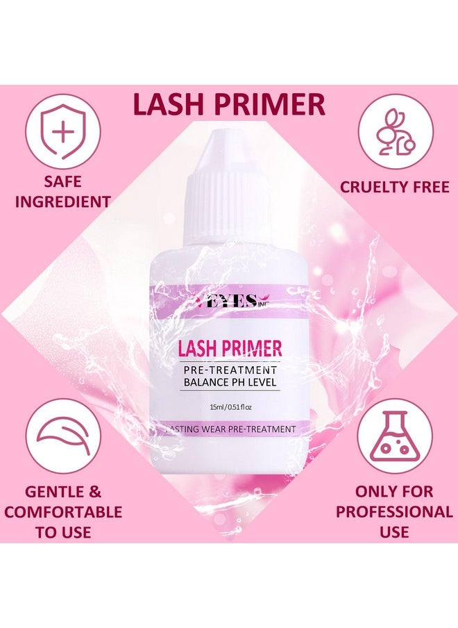 Lash Primer For Eyelash Extensions 15Ml Professional Use Only Easy To Removes Proteins And Oils Increase Adhesive Bonding Power