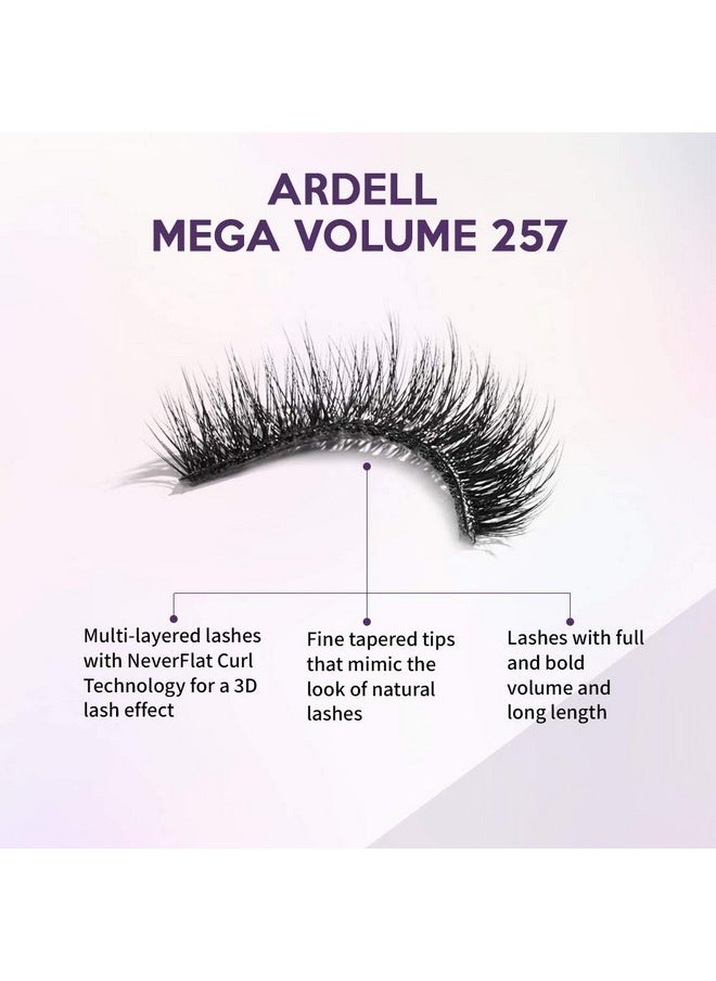 Mega Volume Lash 257 Multi-Layered False Lashes With Curl Technology, 4 Pairs