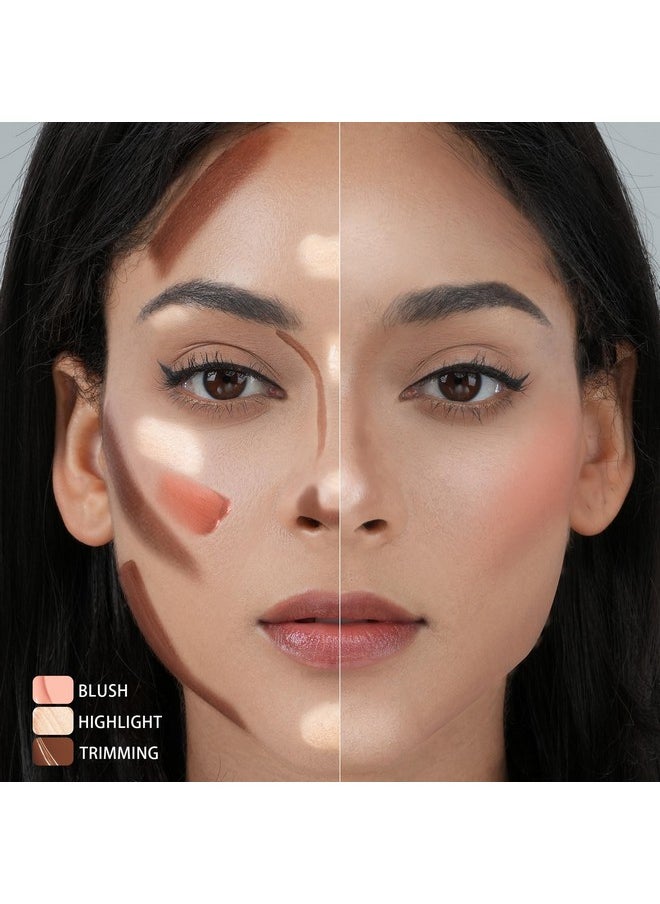 3Pcs,Contour Stick Bronzer,Liquid Blush,Highlighter,Long Lasting Smooth Lightweight Beauty Wand Set,Vegan & Cruelty-Free