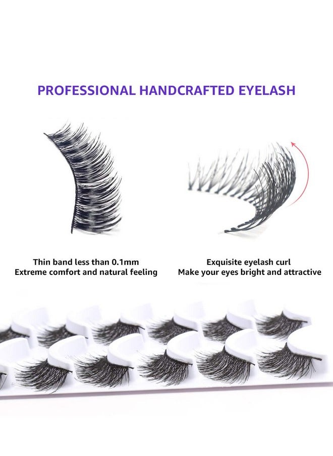 False Eyelashes Variety Pack, 60 Pairs Reusable Handmade Fake Eyelashes In 6 Styles, Specialized Natural Soft, Criss-Cross, Wispies Lashes For Daily, Casual Events, Daytime Outings And More