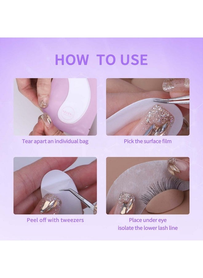 50 Pairs 100% Natural Aloe Extract Under Eye Gel Pads Hydrogel Eye Patch For Eyelash Extension Lint Free Lash Extension Supplies & Beauty Tools