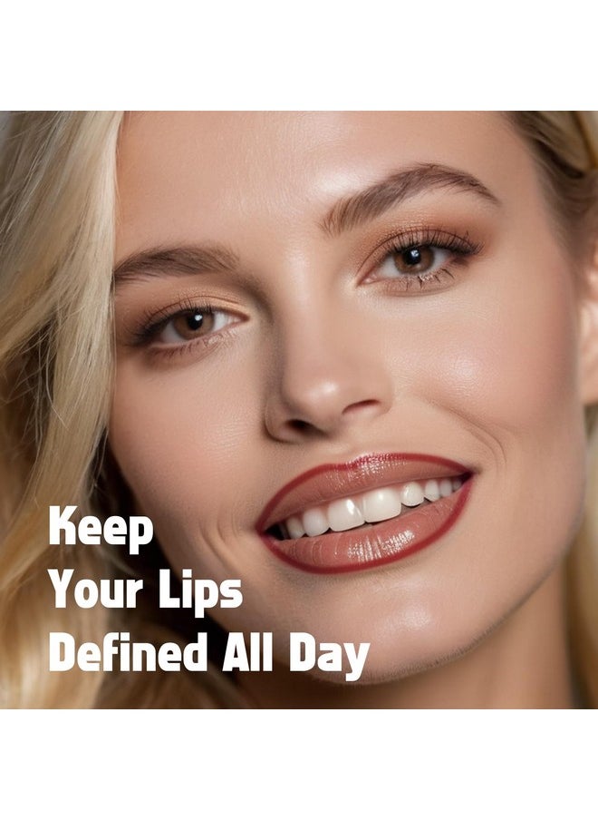 Peel Off Lip Liner Stain, Long Lasting Lip Tint Stain Peel Off, Waterproof, Transfer-Proof, Highly Pigmented Color Peel Off Lip Stain Liner, Matte Finish