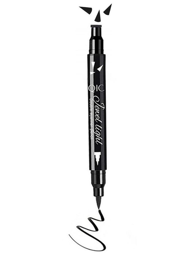 Black Liquid Eyeliner Stamp,Eyeliner Stamp Wingliner,Winged Eyeliner Stamp For Cat Eyes,Double-Side Waterproof Liquid Eyeliner Pen,Long-Lasting Smudge-Proof Eye Liner Makeup Tools,1 Pc