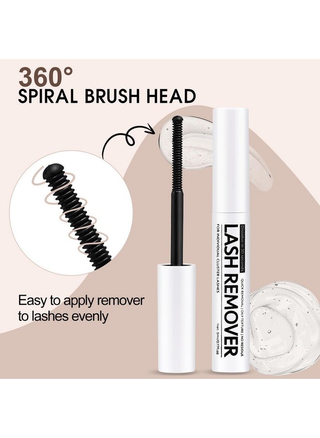 Eyelash Glue Remover 5Ml Cluster Lash Remover, Lash Remover For Individual Cluster Lashes, Lash Bond, And False Eyelash Wispys, Gentle Non-Irritating Mascara Wand Eyelash Extension Remover