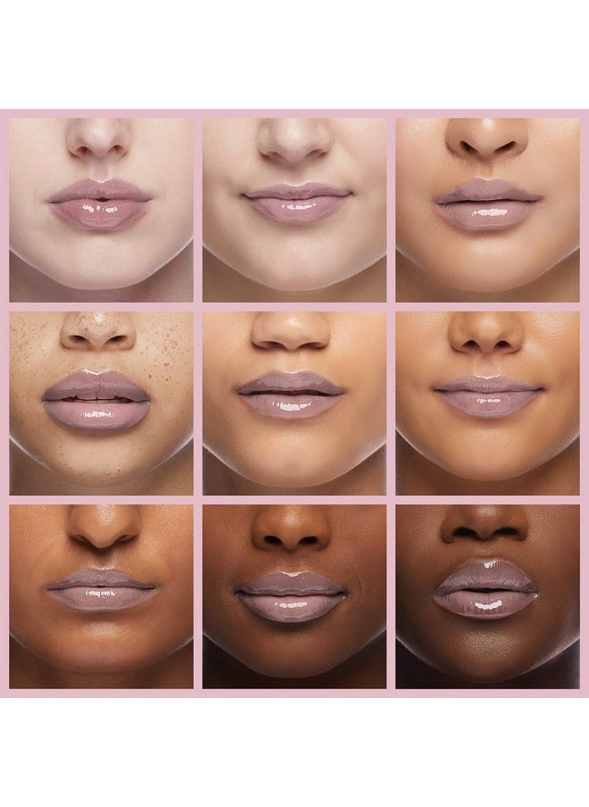 Lip Gloss, Non-Sticky Lip Makeup, Holographic Glitter Finish, Hypoallergenic, 200 Angelic, 0.9 Oz