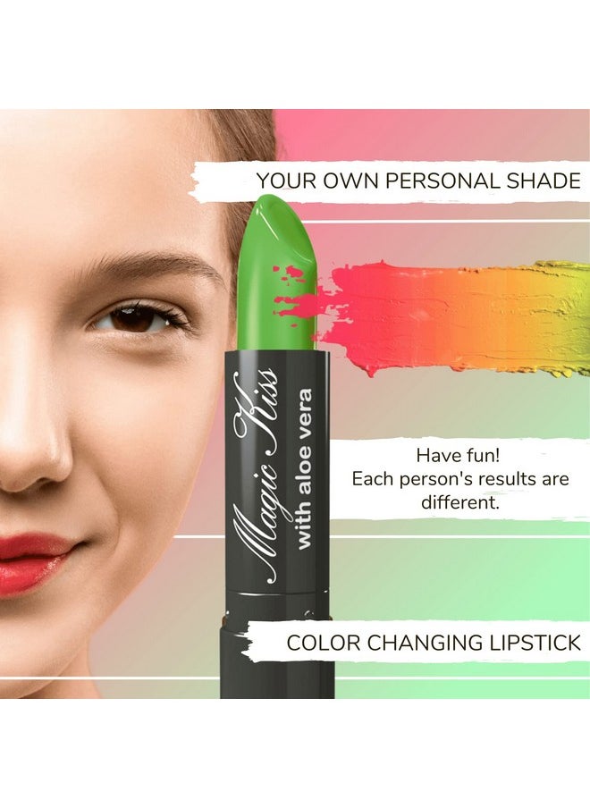 Pack Of 12 Color Changing Aloe Vera Lipstick Set Made In Usa (Colors Of Aloha 01)