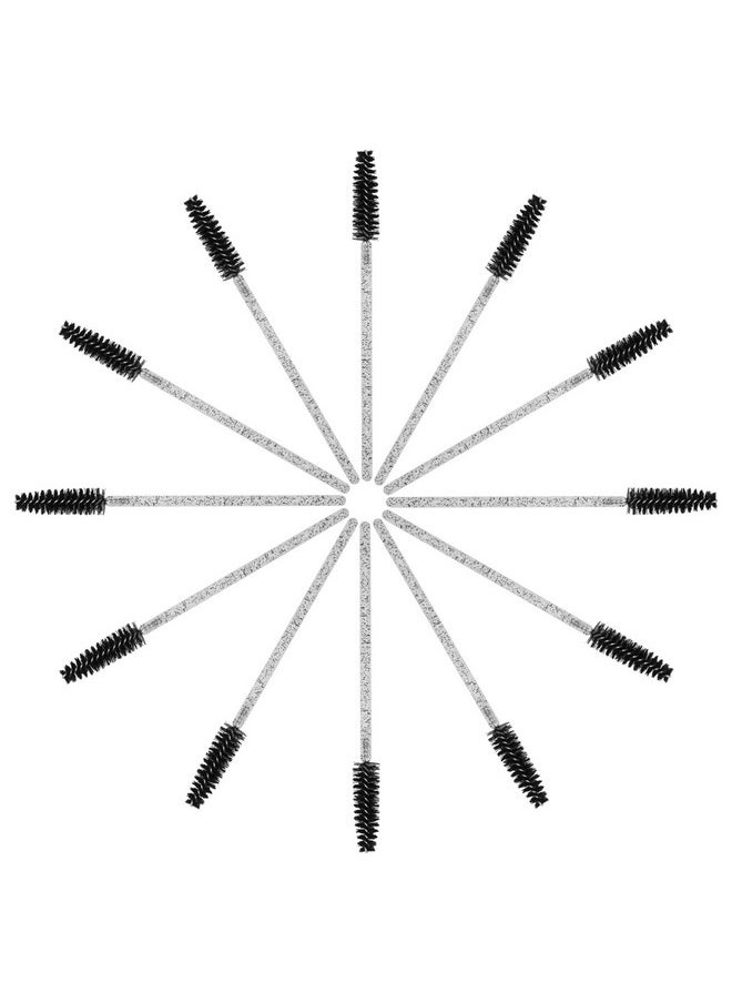200Pcs Eyelash Brush Disposable Mascara Brush Wand For Lashes Spoolie Brushes Eyebrow Spoolie Eyelash Extension Supplies (Black)