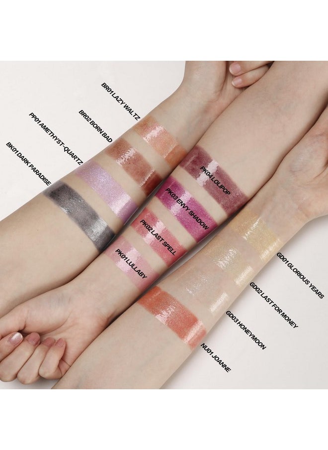 High Shine Glitter Lip Gloss,Hydrates And Soothes Lips For A Gorgeous,Delivers A Non-Sticky Glossy Finish,Long-Lasting Shine & Fuller-Looking Lip Makeup,Pk04 Lolipop