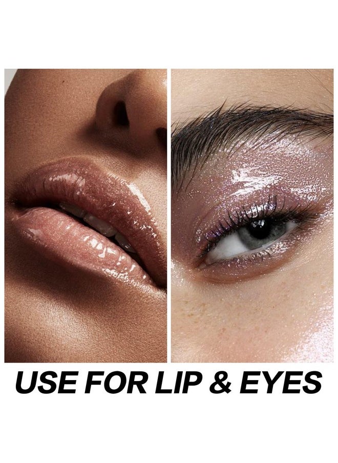 High Shine Glitter Lip Gloss,Hydrates And Soothes Lips For A Gorgeous,Delivers A Non-Sticky Glossy Finish,Long-Lasting Shine & Fuller-Looking Lip Makeup,Pk04 Lolipop