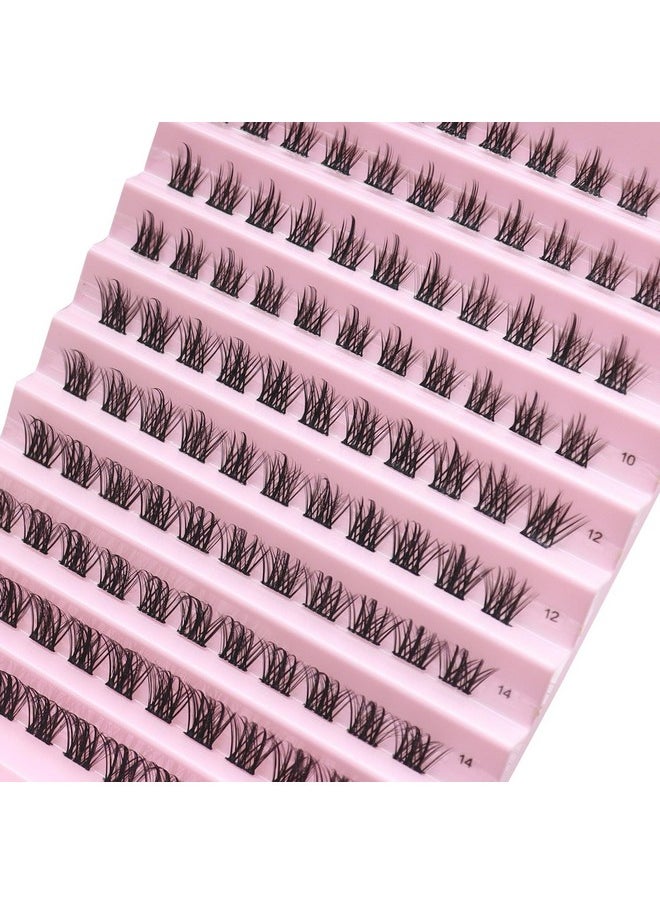 Lash Clusters Wispy Diy Lash Extension 8-16Mm Eyelash Clusters 110Pcs Natural Cluster Lashes At Home D Curl Fluffy Eyelash Extensions (Fairy)