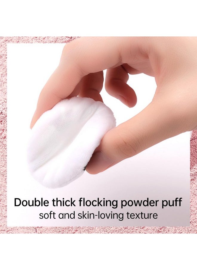Poreless Finish Loose Setting Powder Makeup, Translucent Matte Finishing Makeup For All Skin Tones, 3 Colors Even Skin Tone - 0.42 Oz Includes Velour Puff C03 Shimmer