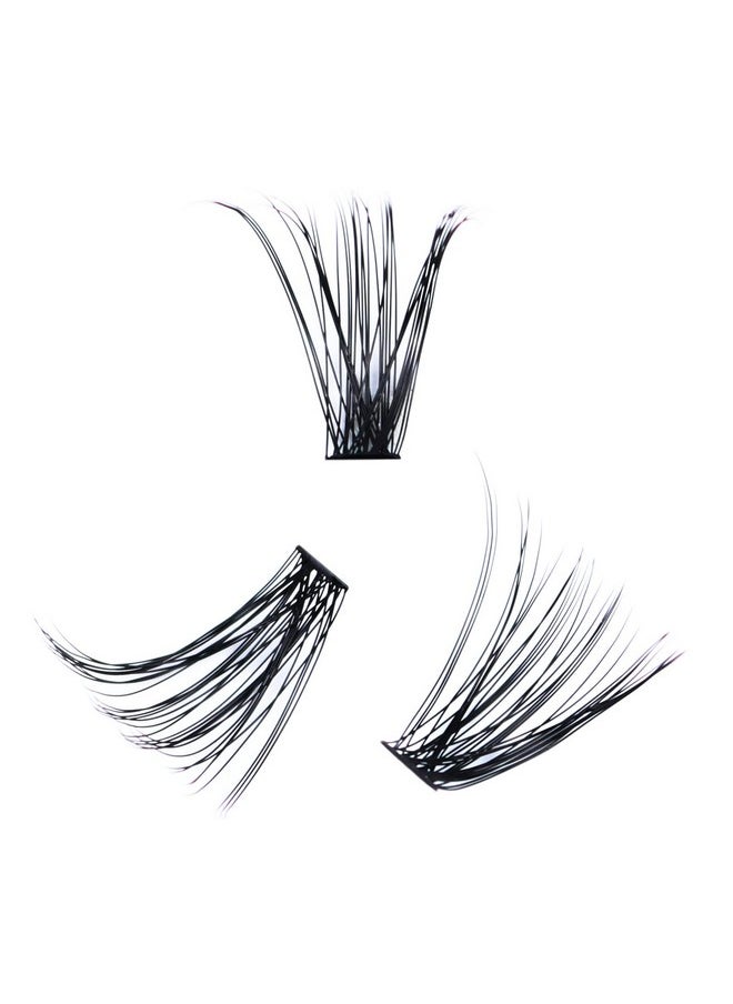 Cluster Lashes 240Pcs 40D Diy Eyelash Extension D Curl Long Individual Lashes Mixed Tray Faux Mink Lash Clusters Extensions 0.07 0.10 Black (40D-0.07D-14Mm)