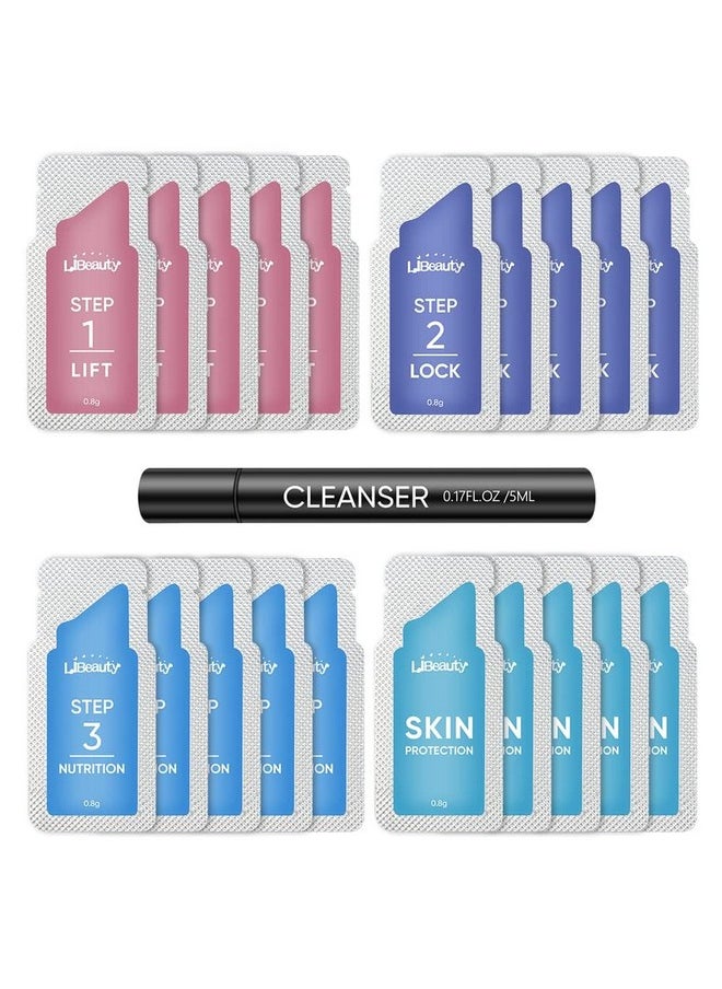 Brow Lamination Kit Lash Lift Kit Lasting 8 Weeks Sachet Disposable Upgraded Version Curling Perming Wave Lotion & Liquid Set Home Perm Kit