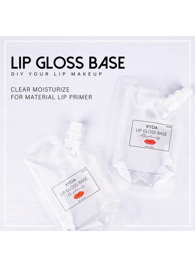 200Ml Moisturize Lip Gloss Base,Lip Gloss Base Oil Material Lip Makeup Primers, Non-Stick Lipstick Primer Lip Gloss Base For Diy Handmade Lip Balms Lip Gloss-200G