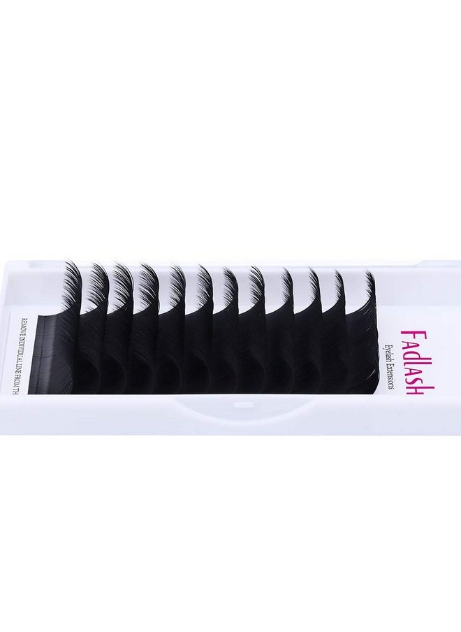 Lash Extension D Curl 15-20Mm Mixed Tray Silk Classic Lash Extensions Supplies Individual Eyelash Extensions (0.20-D)