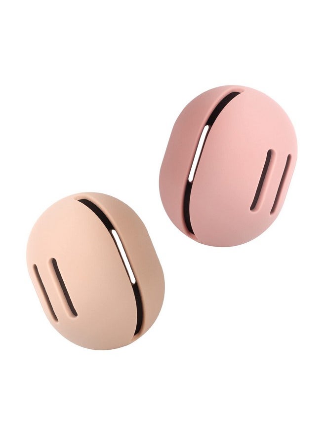 2 Pcs Makeup Sponge Holder - Shatterproof Eco-Friendly Silicone Beauty Make Up Blender Case For Travel