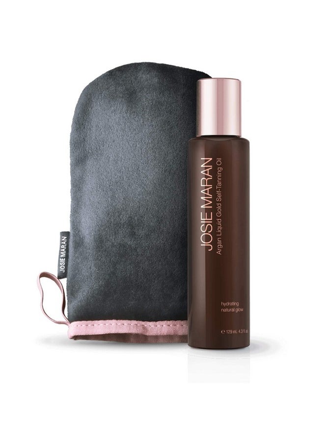 Argan Liquid Gold Self Tanning Body Oil - Get A Fast-Absorbing Immediate Glow With Intense Nourishment (129Ml/4.3Oz, Apricot Vanilla)