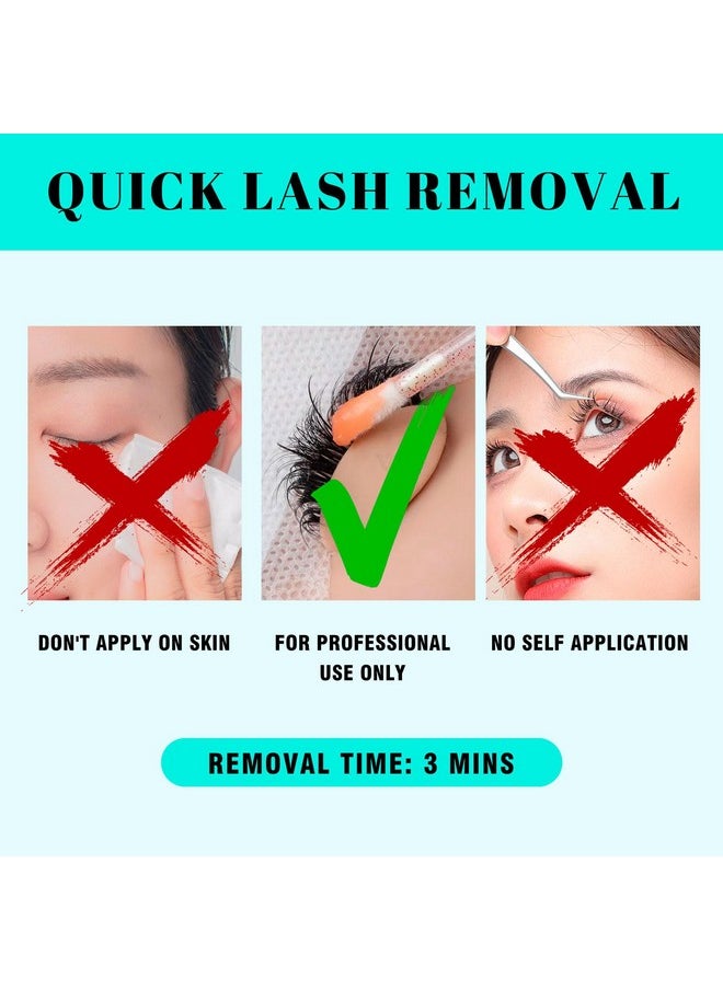 Lash Remover For Lash Extensions Eyelash Extension Cream Remover Low Irritation Cream Remover For Sensitive Skin Fast Dissolution Professional Eyelash Extensions Salon Use(15G)