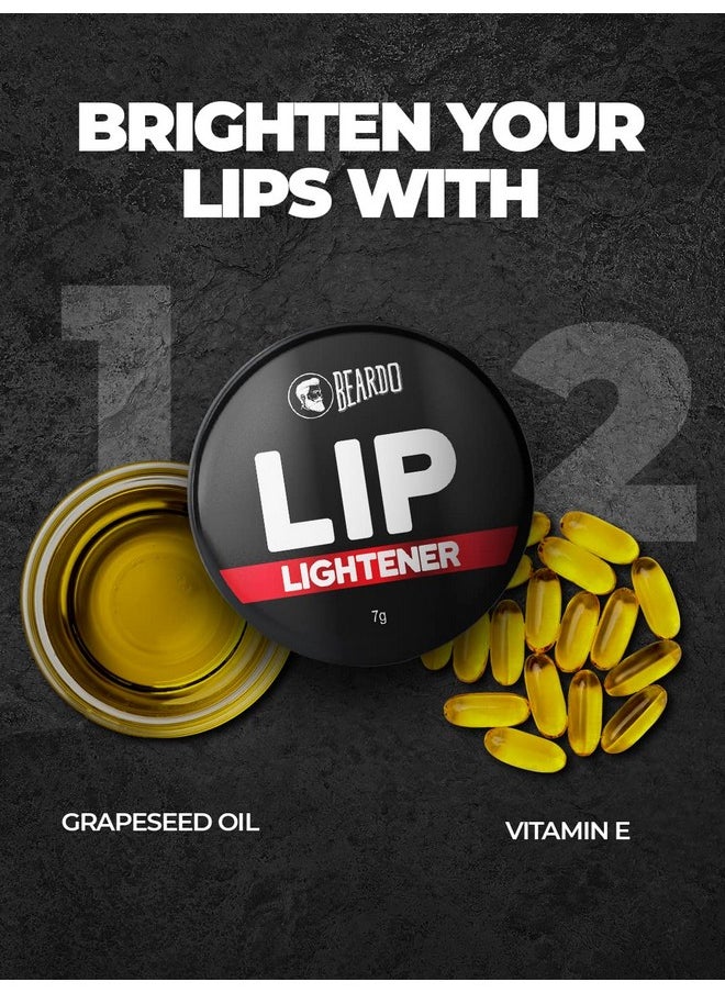 Lip Lightener For Men, 7G | Non Tinted Lip Balm For Men | Lip Balm For Dark Lips | Lip Mask For Dry & Chapped Lips | Lip Care For Smooth, Soft & Pink Lips