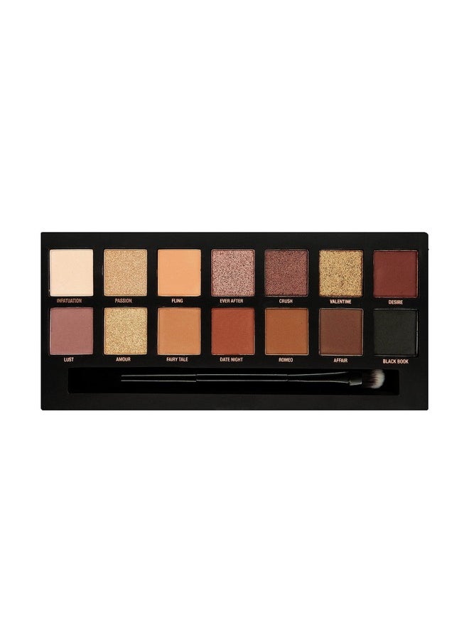 Romanced Eyeshadow Palette - 12 Natural, Pink Nude Colors - Flawless Long-Lasting Makeup