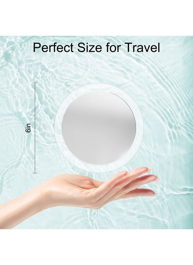 Magnifying Mirror, 25X Magnifying Mirror Suction Cup For Easy Mounting, Use For Magnifying Makeup Mirror, 25X Travel Magnifying Mirror Stick On Bathroom Mirror For Blackhead Removal 6 Inch