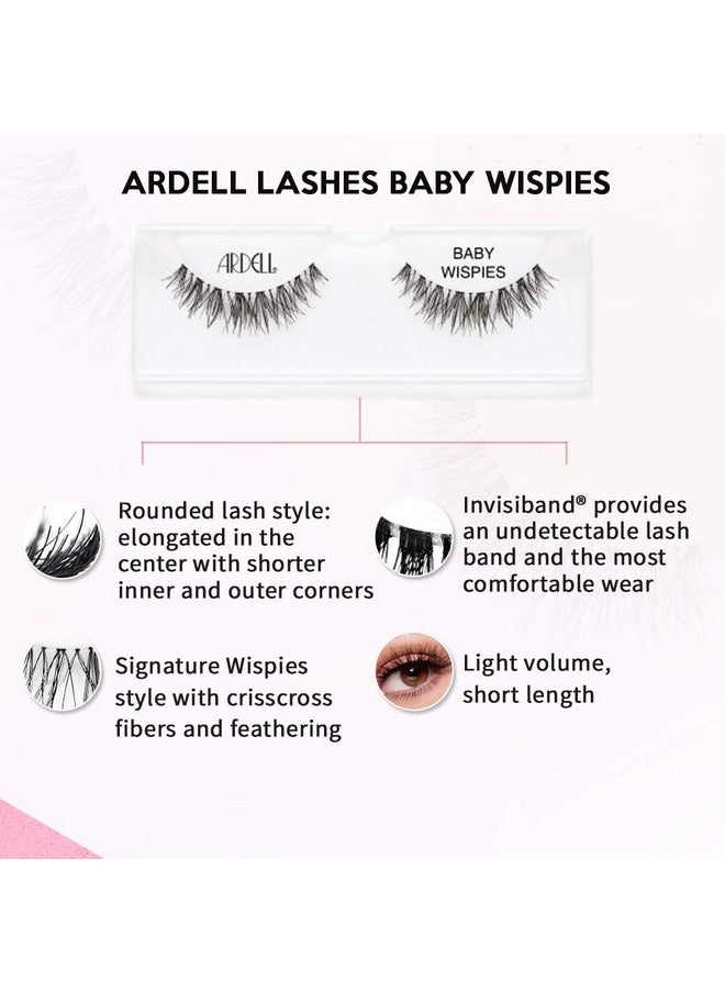 False Eyelashes Baby Wispies Black (4 Pack)