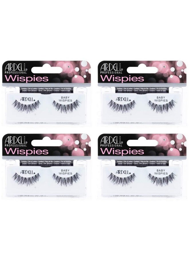 False Eyelashes Baby Wispies Black (4 Pack)