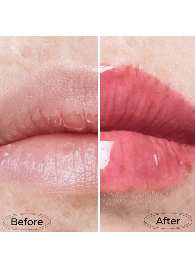 Hydrating Lip Oil Let`S Glaze - Hydrating Lip Gloss Flavoring Oil - Fat Oil Lip Gloss - Hydrating Lip Oil Treatment - Plumping Lip Oil Gloss - Clear Lip Gloss - №402 Strawberry Jam