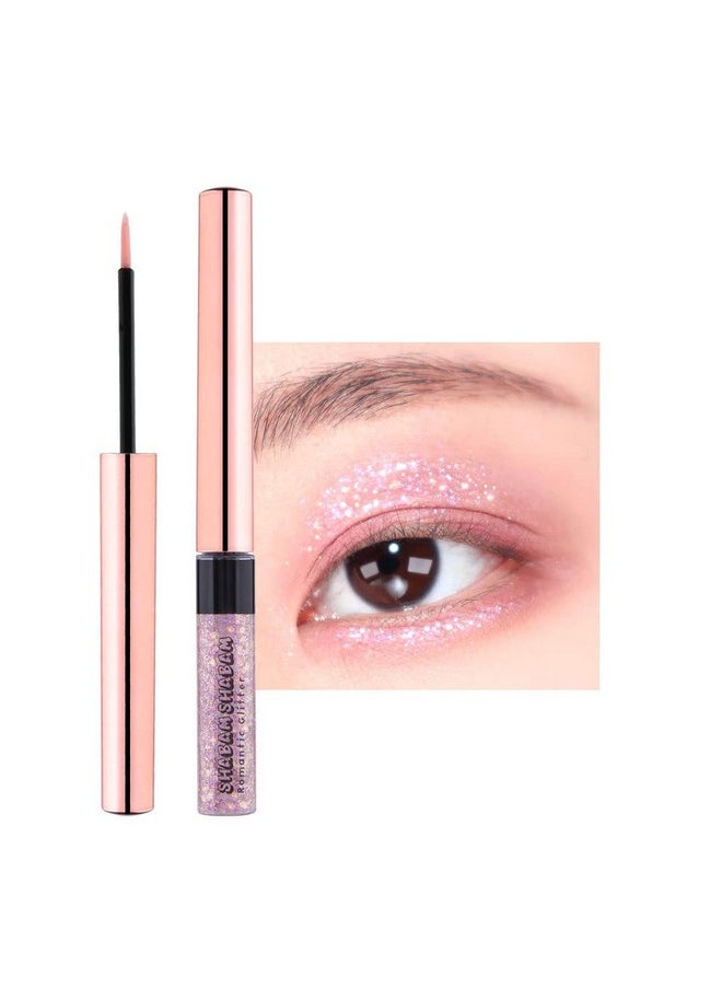 [Set] Eye Glitter Makeup Liquid Eyeshadow Sparkle | Shabam Shabam Romantic Glitter Shadow K Beauty Makeup Shimmer (#04 Dawn Light)