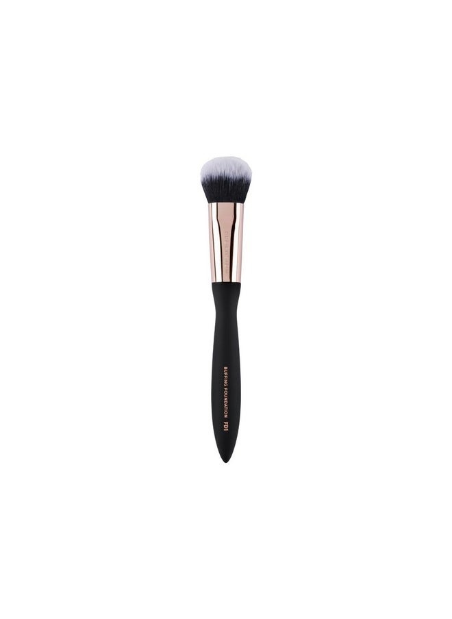 Artistry Series Buffing Foundation Brush, Luxurious Soft Touch Matte Finish And Waved Handle With Optimum Grip For Lightweight Feel, Perfect For Professional Artist And Self Use