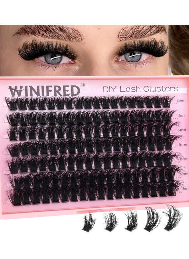 Fluffy Eyelash Clusters 100D Lashes Clusters Individual Lashes Thick Volume Lash Clusters 10-18Mm Eyelash Extension D Curl Mink Lashes Extension Diy For Beginners