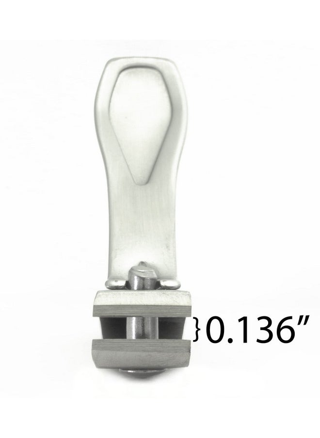 Wide Jaw Straight Cut Toenail Clipper, Stainless Steel, 2 Count