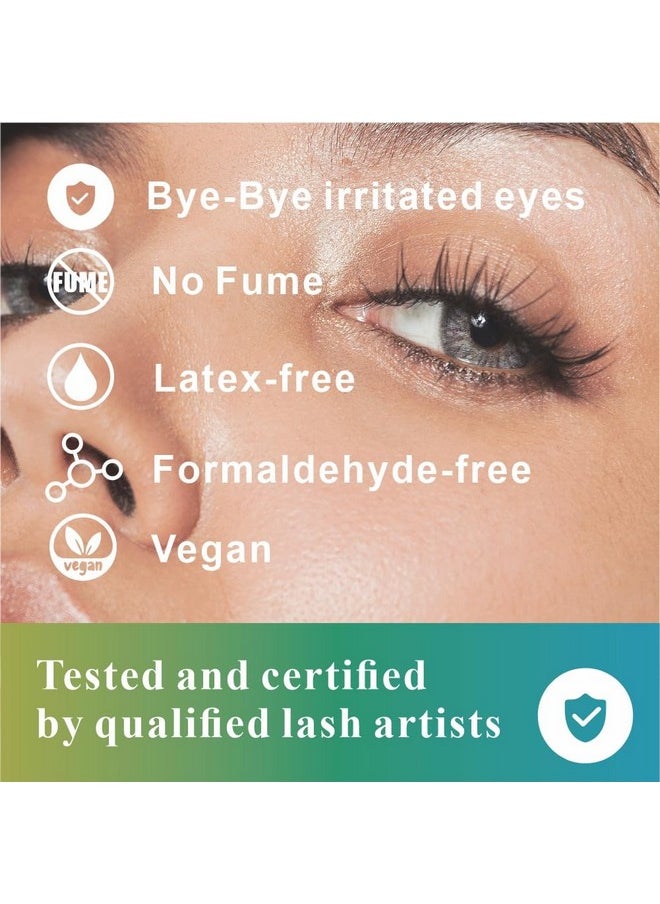 Lash Cluster Glue Waterproof, Diy Lash Extension Glue Sensitive Eyes, Cluster Lash Glue, Diy At Home, No Fumes, Long Lasting 2-3 Weeks, For Self Application Or Salon Professionals 5Ml