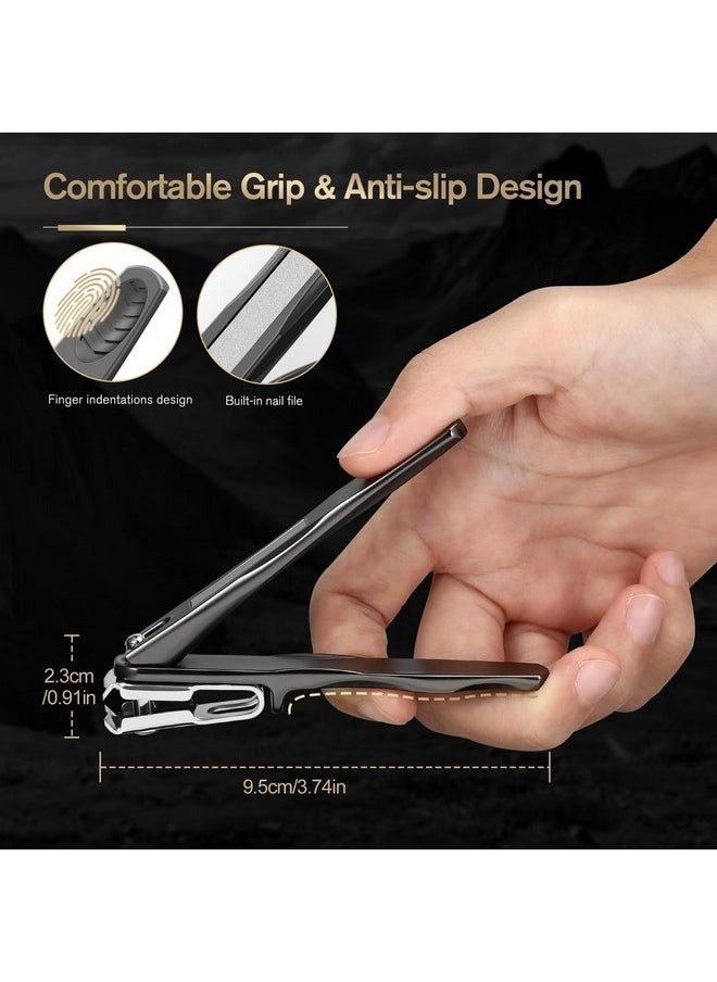 360° Rotating Nail Clippers For Seniors, Long Handle Fingernail Clippers For Men And Women, Ergonomic Ez Grip Toenail Clippers For Thick Nails