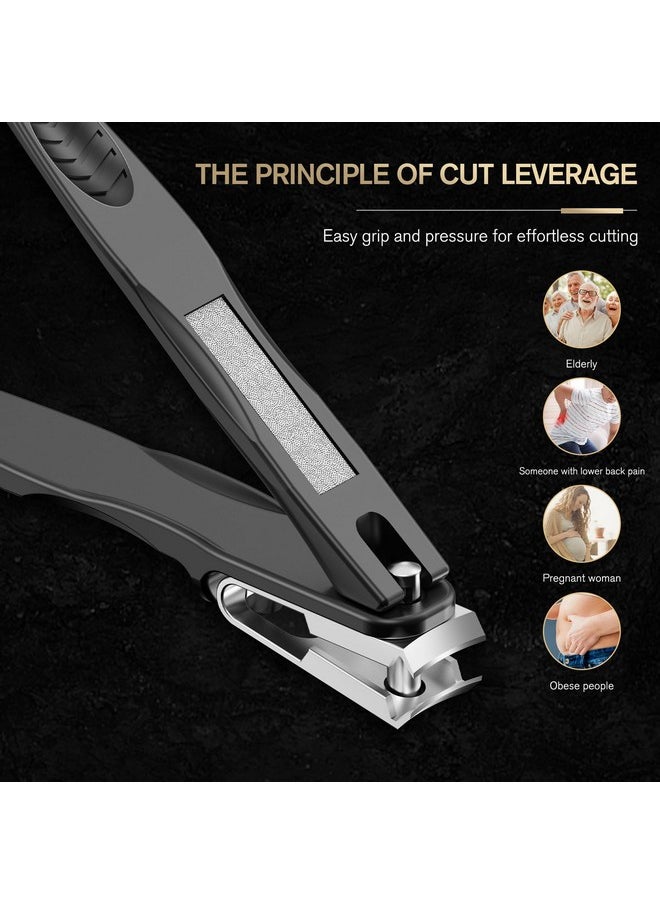 360° Rotating Nail Clippers For Seniors, Long Handle Fingernail Clippers For Men And Women, Ergonomic Ez Grip Toenail Clippers For Thick Nails