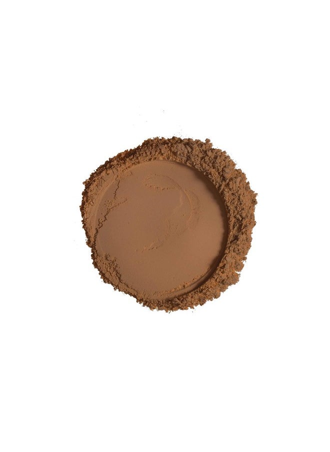 Mineral Pressed Powder Foundation, Medium To Full Coverage Natural Finish 0.35 Ounce (Honey Brown)