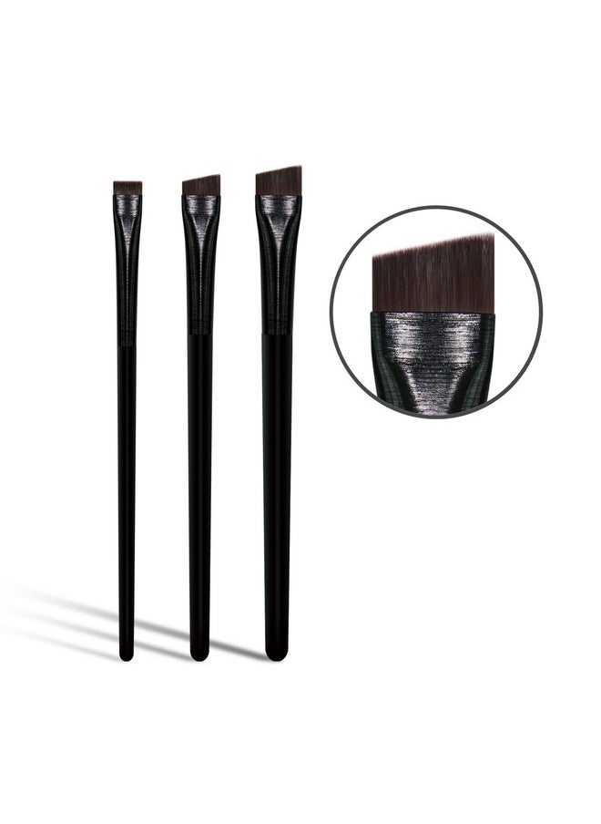 Eyeliner Brush Brow Tint Brushes Eyebrow Brushes Set Fine Angled Point Angled Slanted Tinting Brushes Ultra Thin Flat Makeup Brush Premium Eyebrow Brush Precision Gel Professional Soft Synthetic Hairs