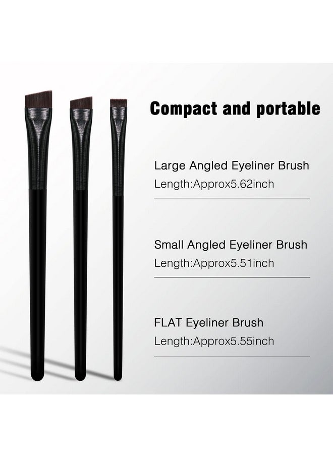 Eyeliner Brush Brow Tint Brushes Eyebrow Brushes Set Fine Angled Point Angled Slanted Tinting Brushes Ultra Thin Flat Makeup Brush Premium Eyebrow Brush Precision Gel Professional Soft Synthetic Hairs