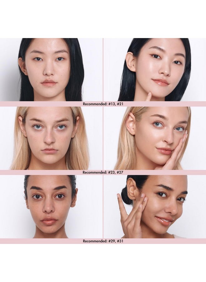 Age20'S Signature Essence Pact Spf 50+ | Cream Foundation, Dewy Finish, Natural Coverage | Korean Cushion Foundation | 1 Refill Included | 27 Medium