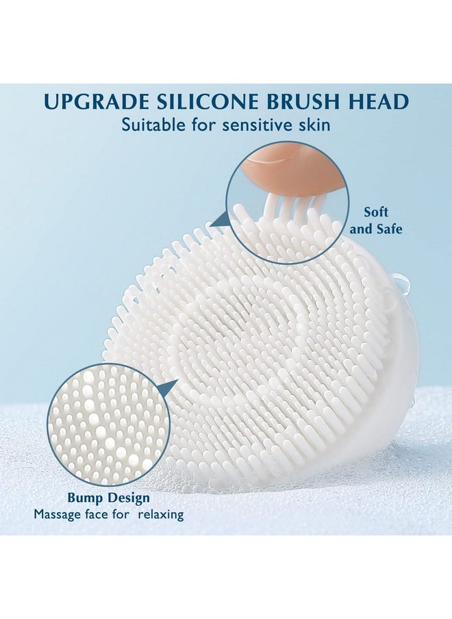 Facial Cleansing Brush Silicone Face Scrubber: 3 In1 Fbs-D Electric Exfoliating Massage Device Waterproof Deep Cleaning Exfoliation Rotating Spa Machine - Electronic Skin Care Wash Clean System