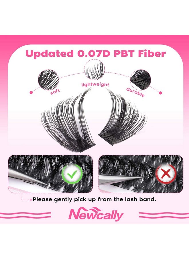 Sters Diy Lash Extension 30D+40D+50D+60D+80D+100D Volume Eyelash Clusters 476Pcs Cluster Eyelash Extension D Curl Individual Lashes 10-16Mm By Newcally