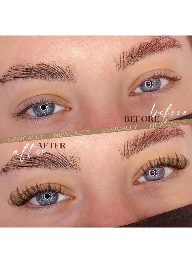 Uster Lashes Wispy Eyelash Clusters Spiky Brown Lash Extension Natural Look Cd Curl Cluster Eyelash Extension 10-16Mm Individual Lashes By Newcally