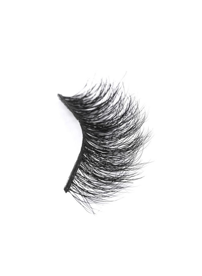 Luxurious 100% Mink Lashes 3D Eyelashes Natural Long 12-16Mm Daily Handmade Messy Corner Dense Thick Fluffy Soft Fake Eye Lashes False Eyelash Cruelty Free Pack,5 Pairs (A12)