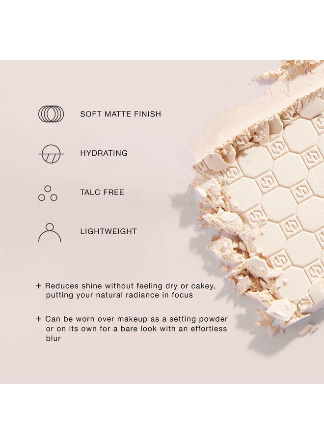 Soft Focus Hydrate & Setting Powder - Pressed Powder With Matte Finish - Blurring Powder For Fine Lines And Pores - Set Face Makeup Foundation Or Concealer - Fair