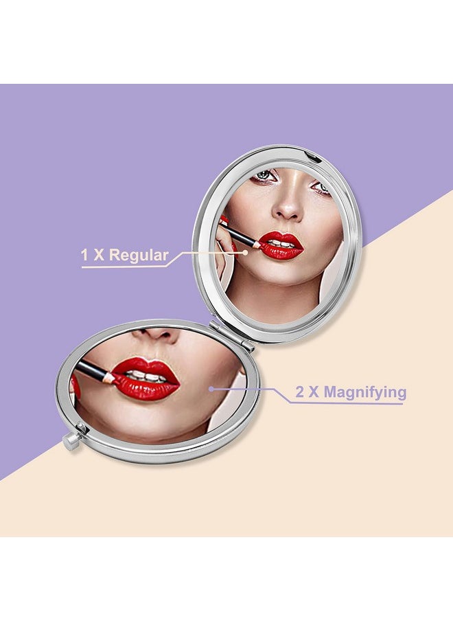 18Th Birthday Gift For 18 Years Old Girls, Happy 18Th Birthday Gift For Sister Niece Daughter Bestie, Folding Makeup Mirror For Her, Present Idea For Girls Turning 18 Years Old, 18Th Bday Gift For Her